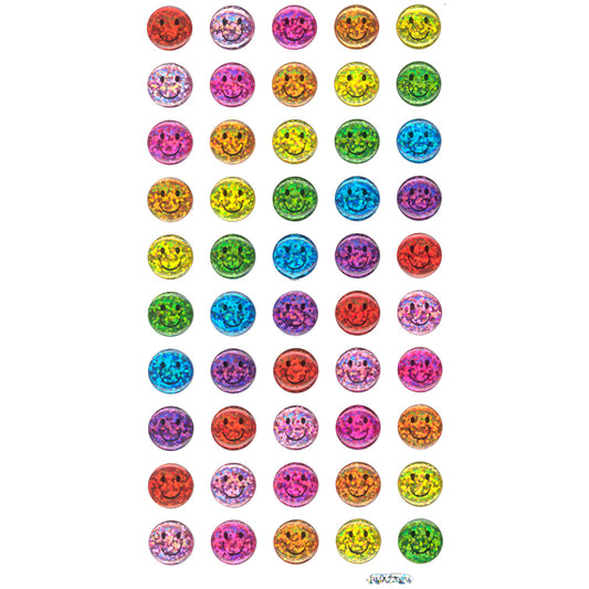 CY-SMILES-R - Tim The Toyman Rainbow Smiley Stickers