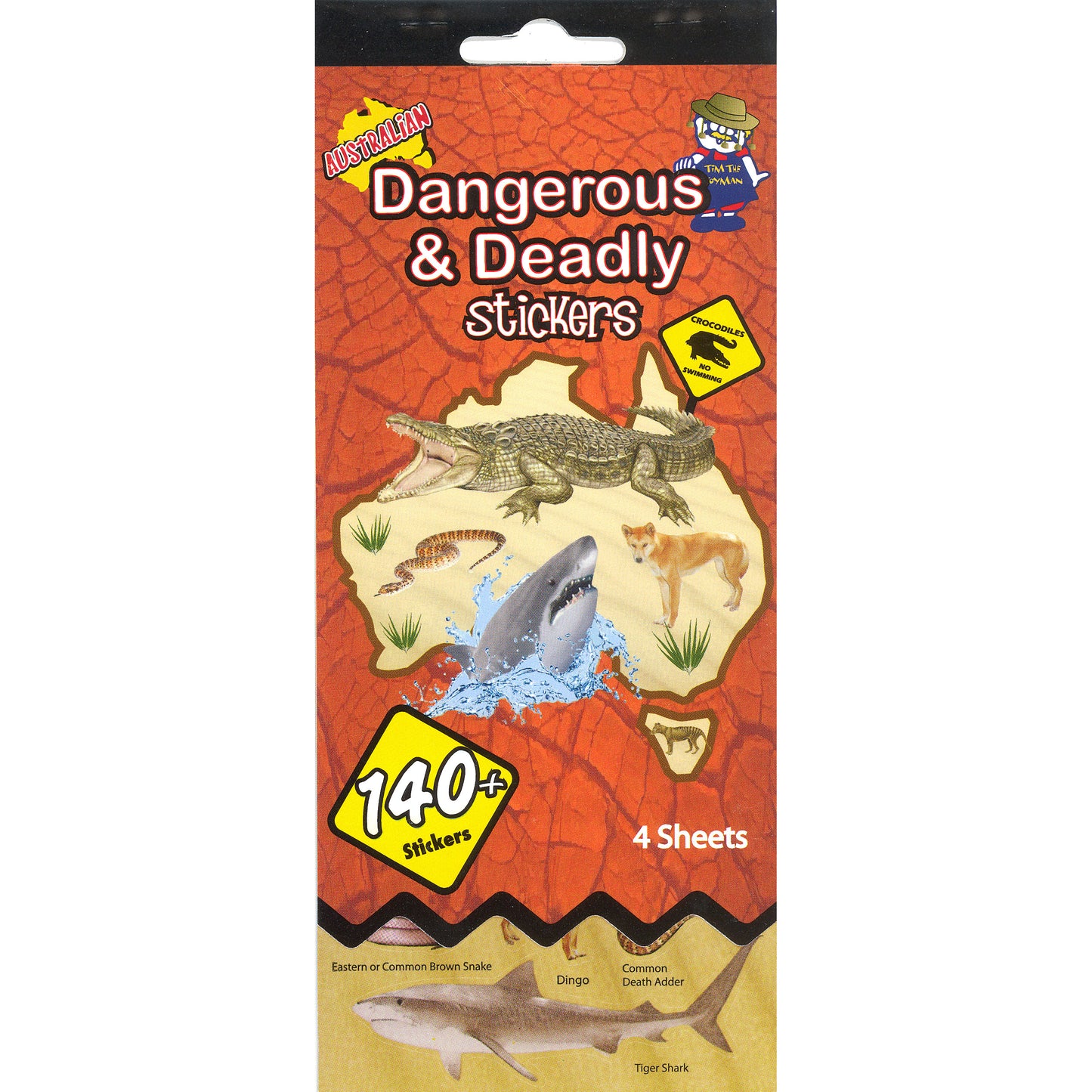 SSBK-DEADLY-R - Tim The Toyman Australian Deadly and Dangerous Animal Sticker Book