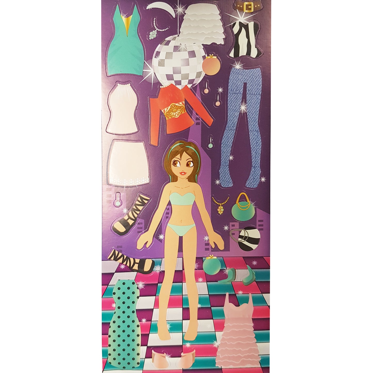 SSBK-DRESS UP CITY-R - Tim The Toyman Dress Up City Sticker Book