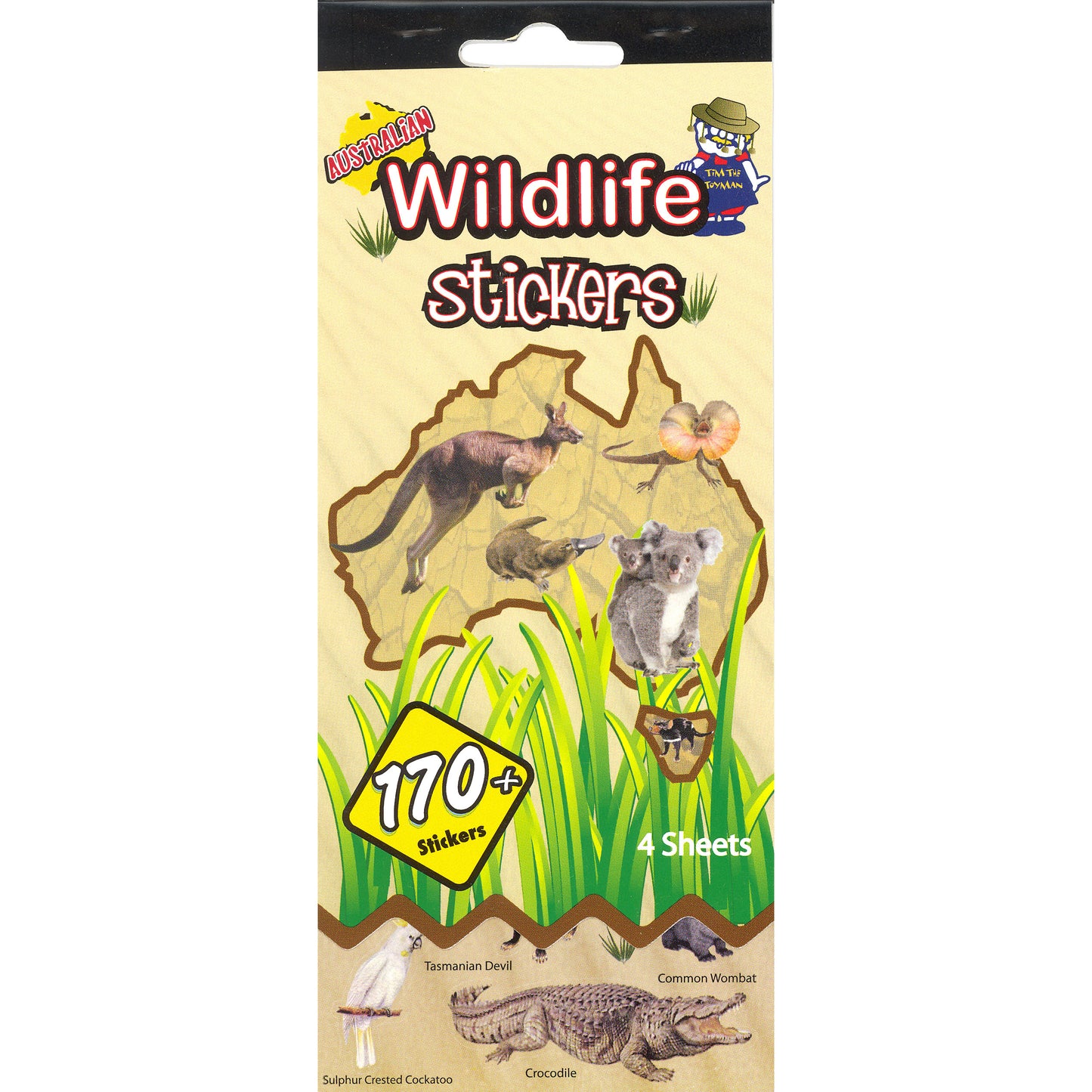 SSBK-LAND-R - Tim The Toyman Australian Wildlife Sticker Book