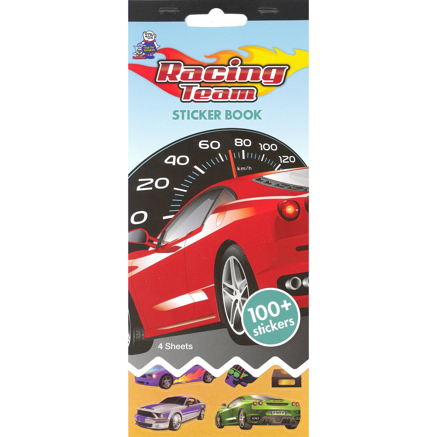 SSBK-RACER-R - Tim The Toyman Racing Sticker Book