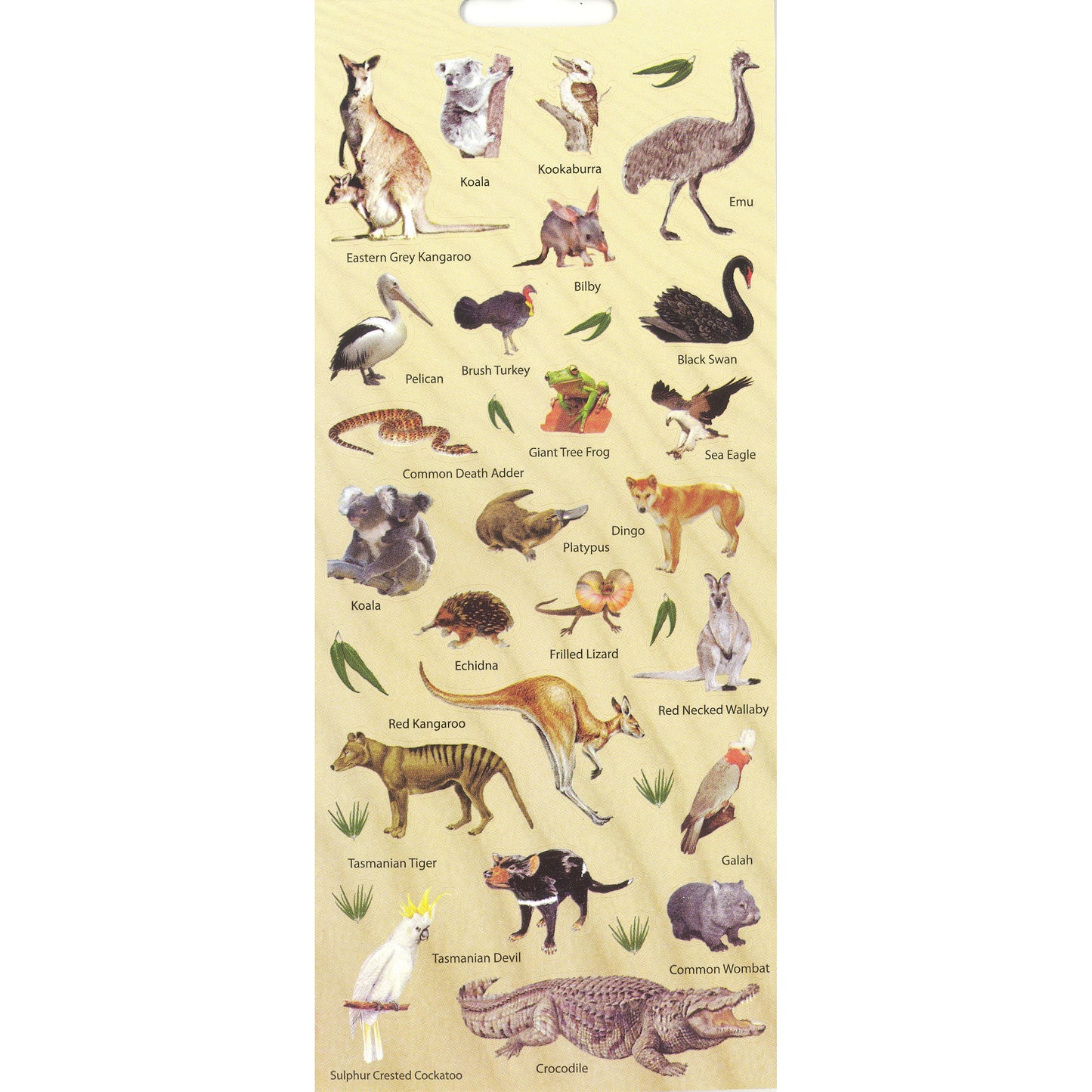 SSBK-LAND-R - Tim The Toyman Australian Wildlife Sticker Book